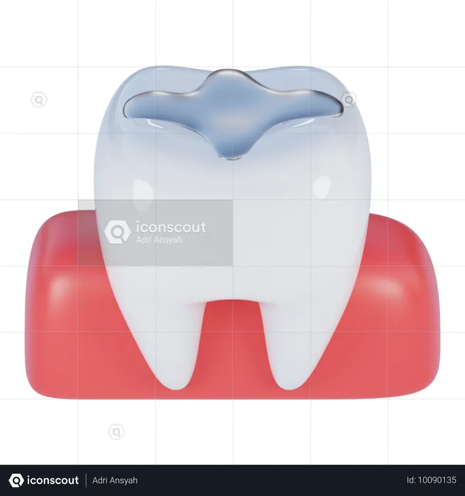 Dental filling  3D Icon