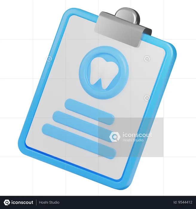 Dental report  3D Icon