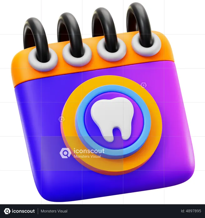 Dental Schedule  3D Icon