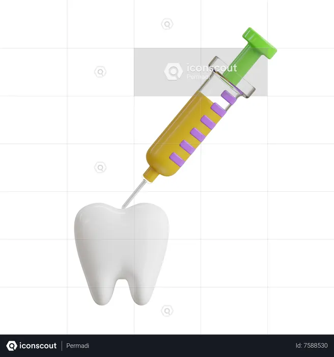 Dental Syringe  3D Icon