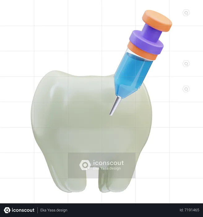 Dental Syringe  3D Icon