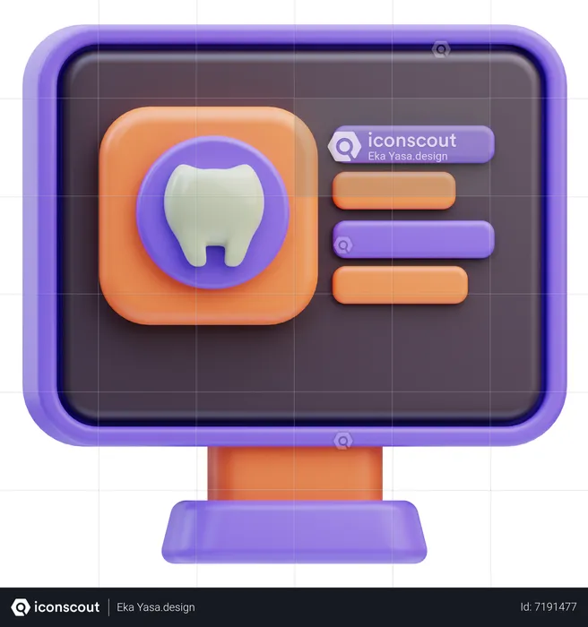 Dental X Ray  3D Icon