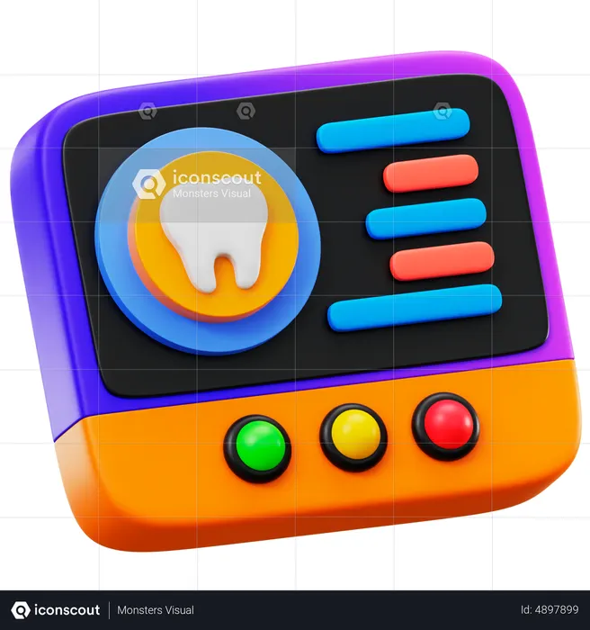 Dental X Ray  3D Icon