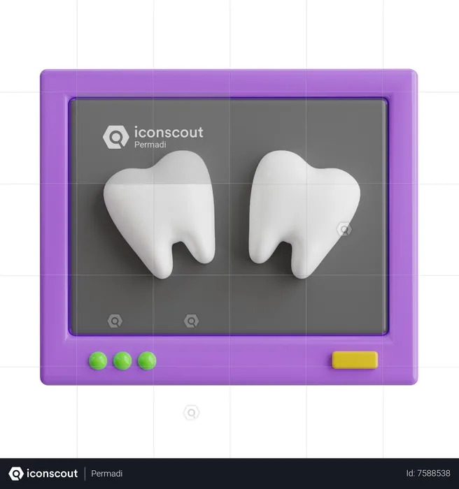 Dental X Ray  3D Icon