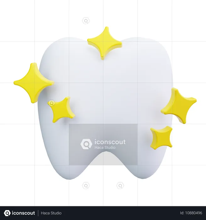 Dente saudável  3D Icon