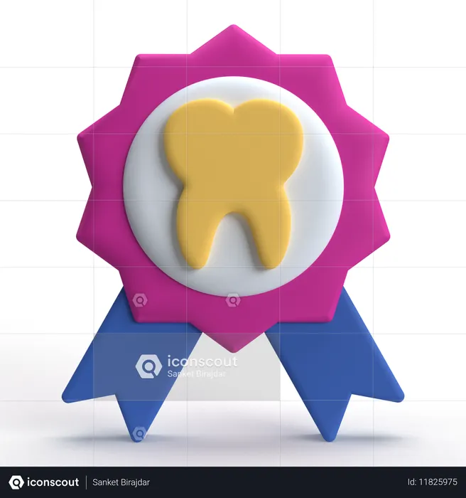 Dentist Certificate  3D Icon