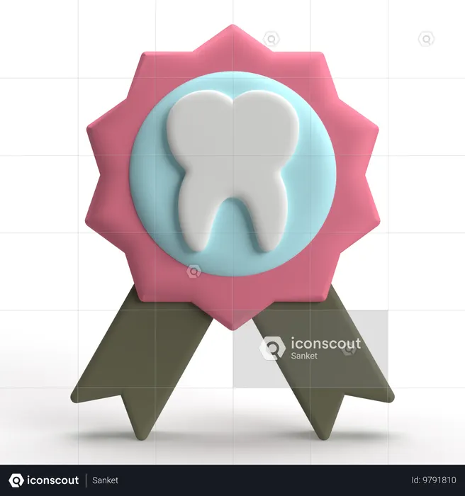 Dentist Certificate  3D Icon