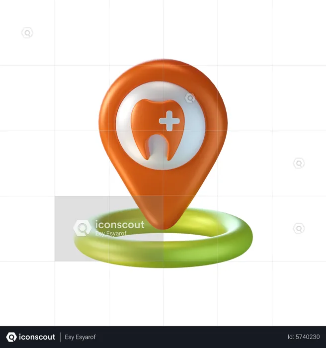 Dentist Location  3D Icon