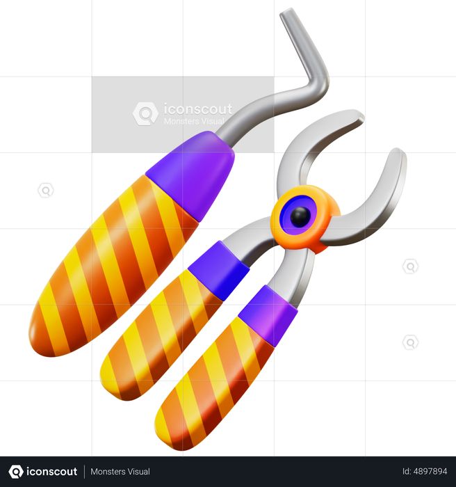 Dentist Tool 3D Icon