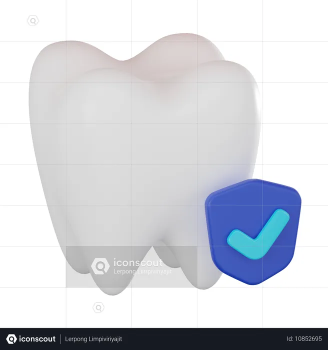 Dents brillantes  3D Icon