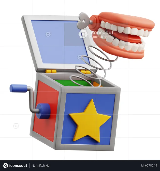 Denture Toy Surprise Box  3D Icon