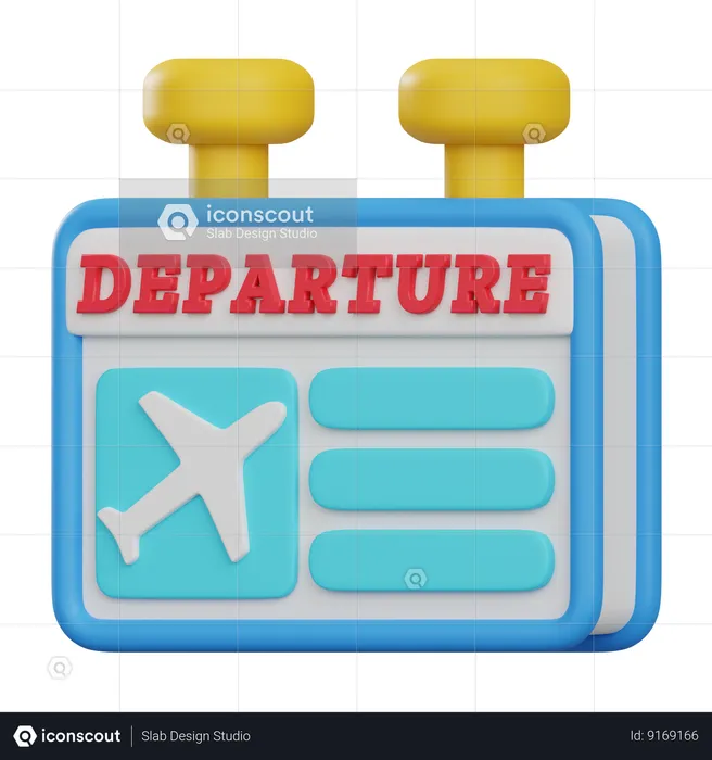 Departure Board  3D Icon