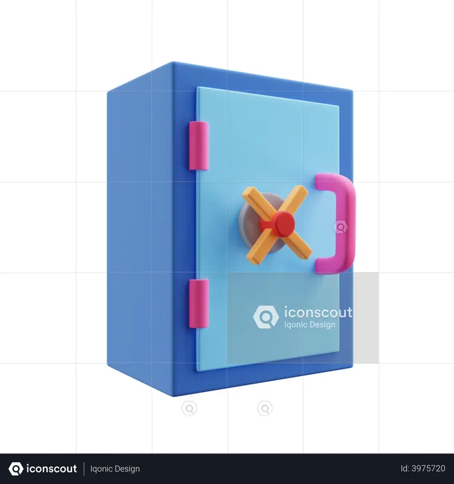 Deposit Box  3D Illustration