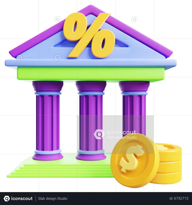 Depósito bancário  3D Icon