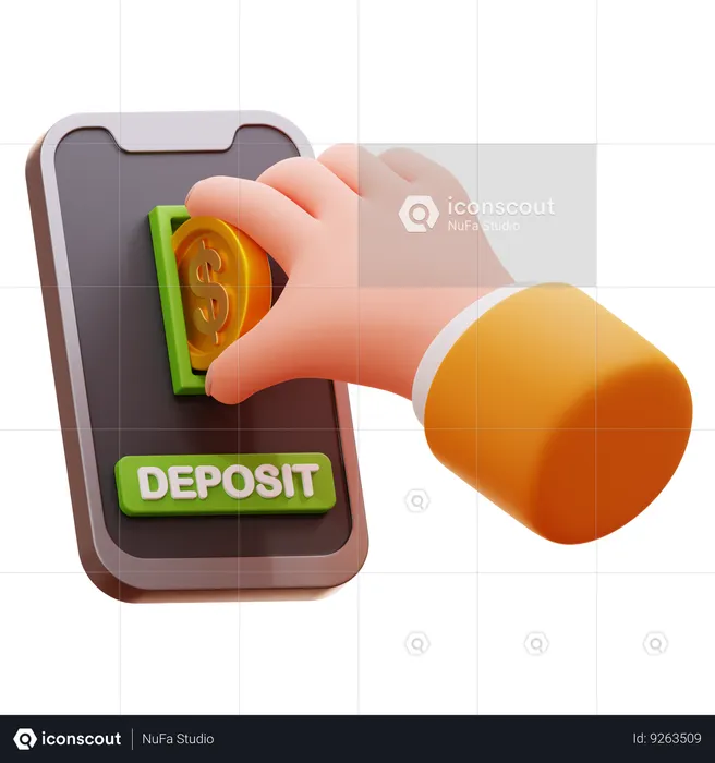 Deposito directo  3D Icon