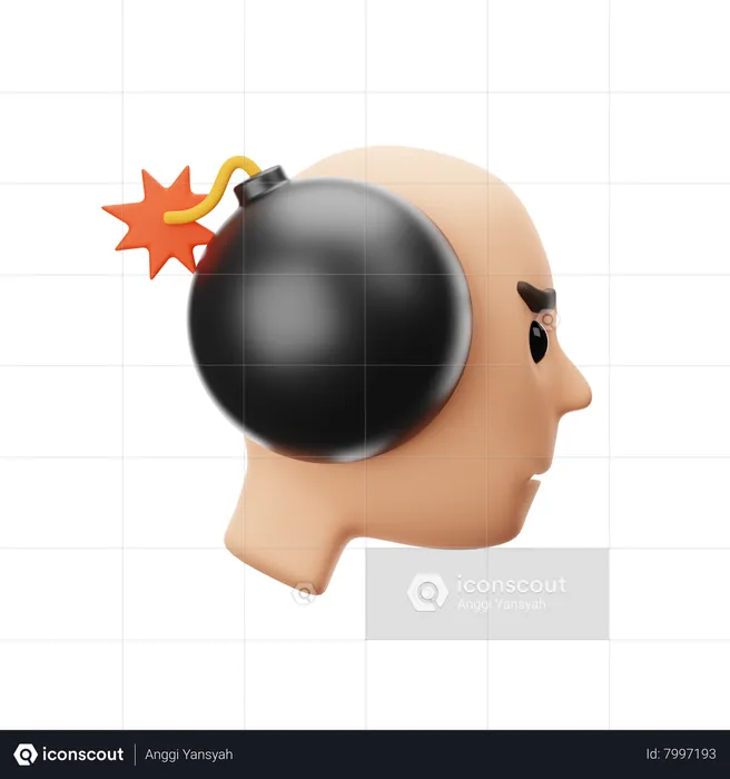 Depression Emotion  3D Icon