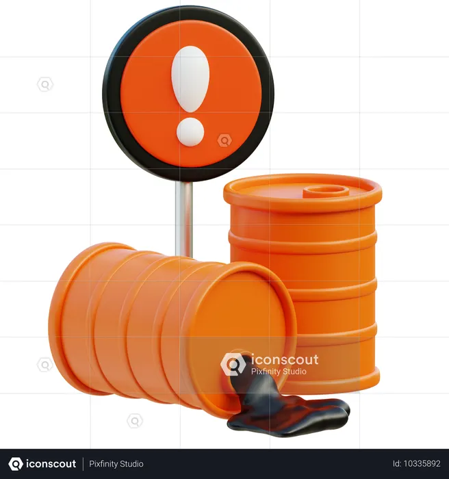Derramamento de óleo  3D Icon