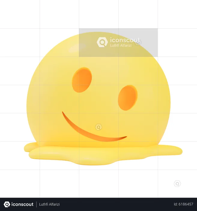 Derretendo Emoji 3D Icon