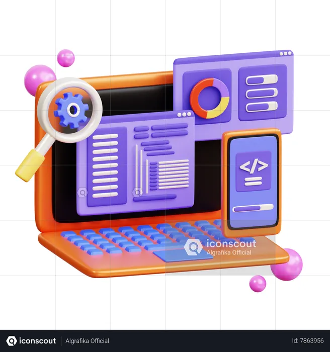 Desarrollo SEO  3D Icon