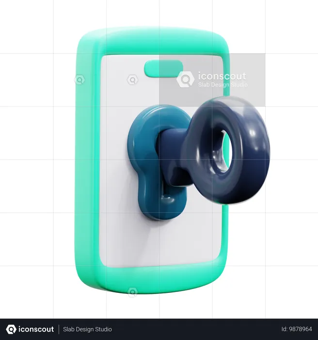 Desbloquear teléfono  3D Icon