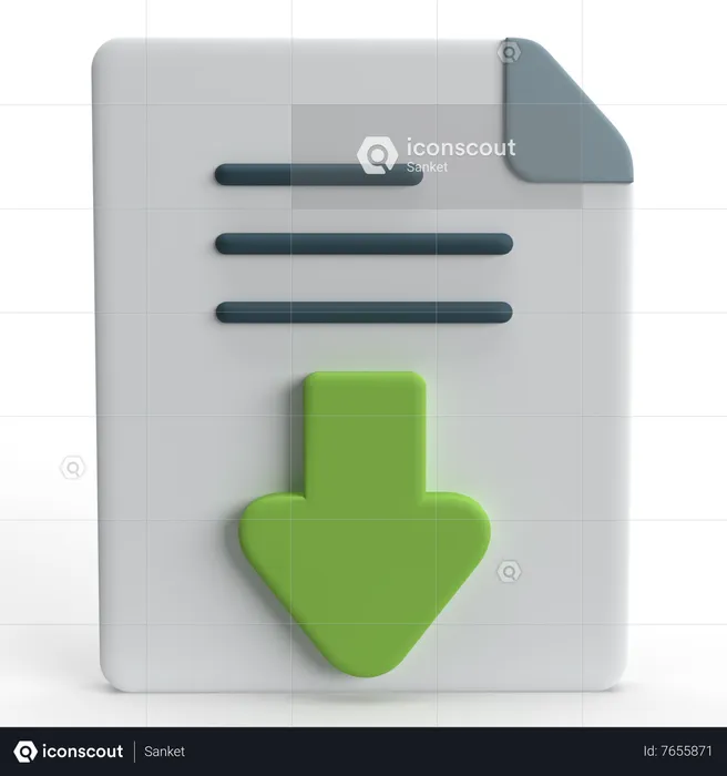 Descarga de archivos  3D Icon