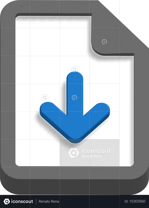 Descarga de archivos  3D Icon