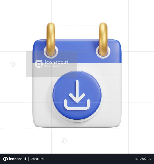 Descargar calendario  3D Icon