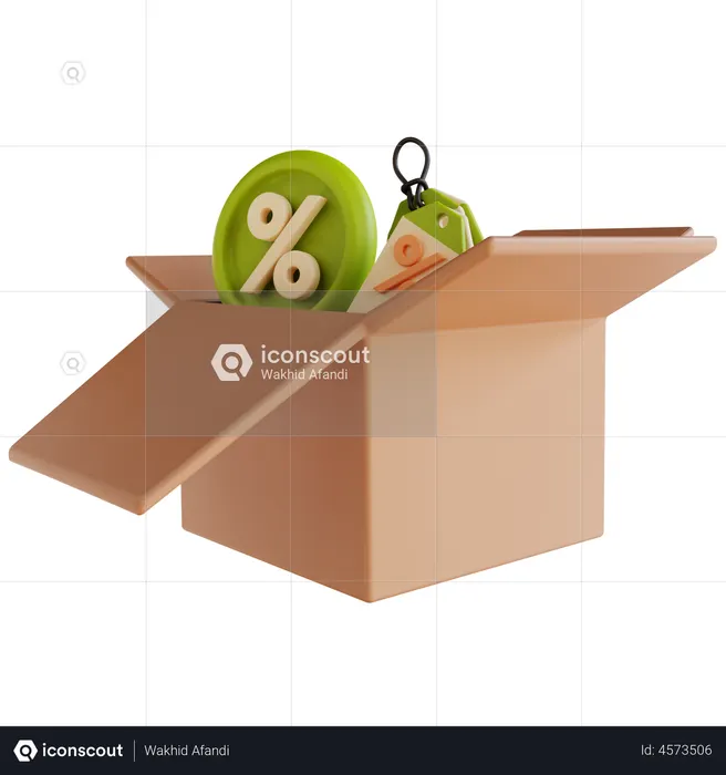 Desconto em compras  3D Icon