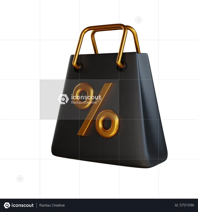 Descuento de compras  3D Icon