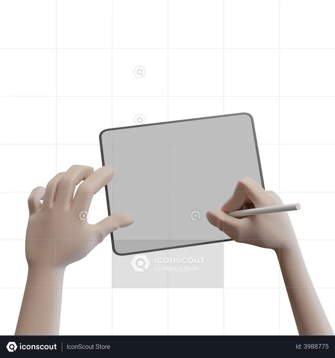 Desenhando no ipad  3D Icon