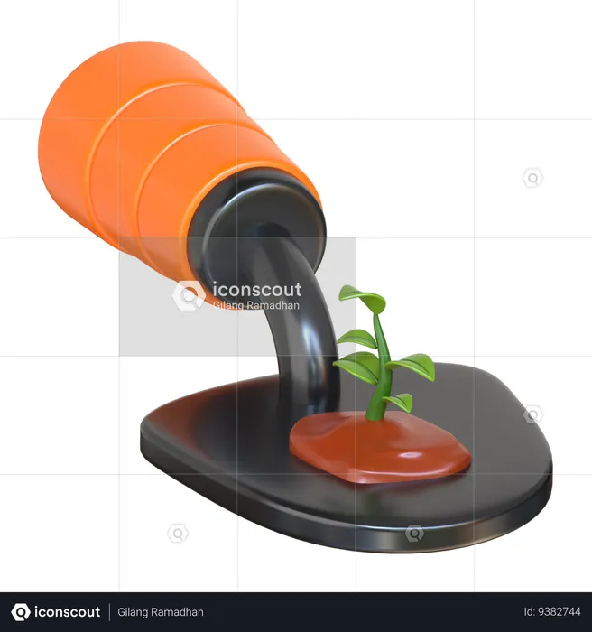 Desenterrando plantas  3D Icon