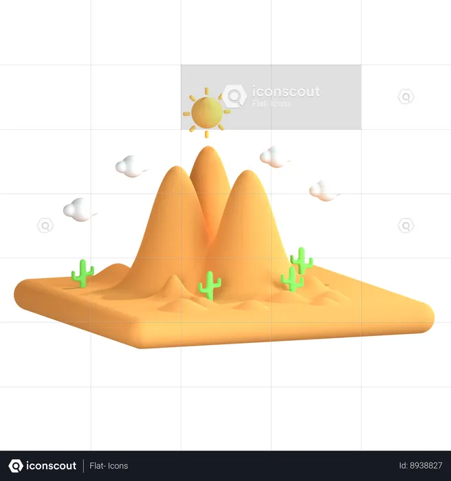 Desert  3D Icon