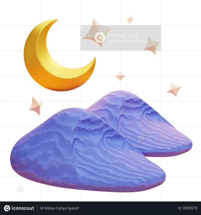 DESERT NIGHT  3D Icon