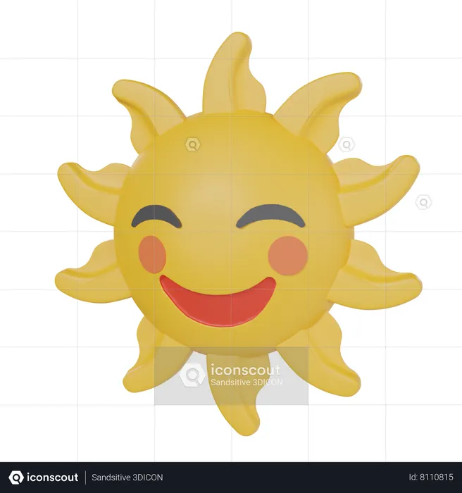 Desert Sun  3D Icon