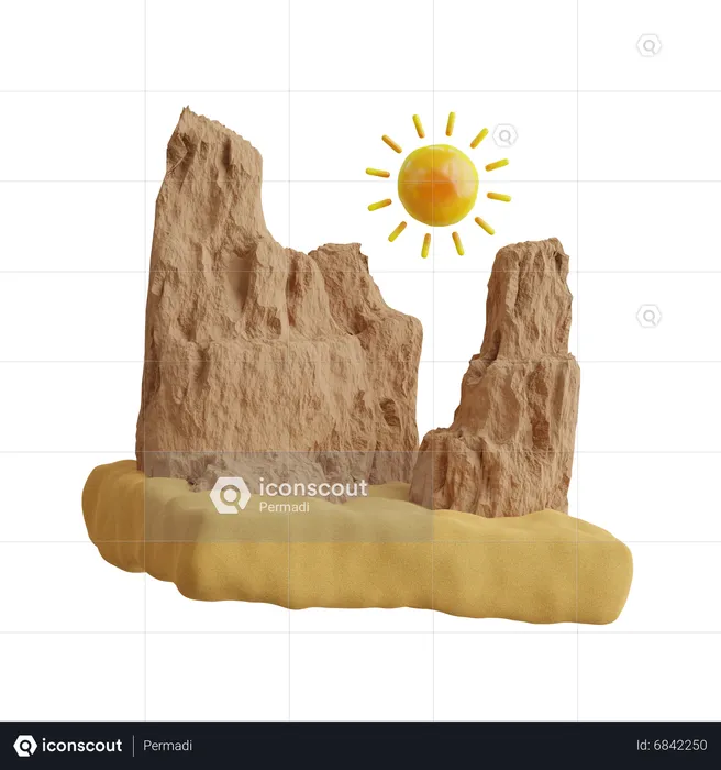 Deserto  3D Icon