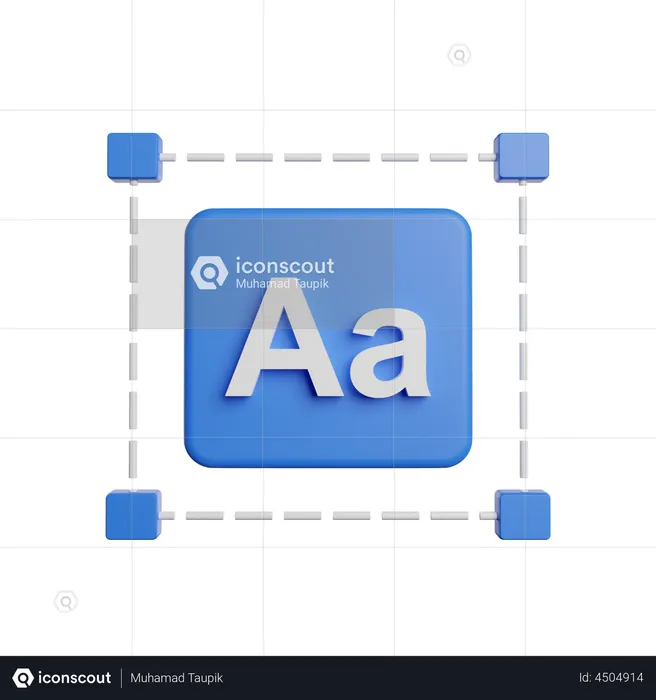Design Element Font  3D Illustration
