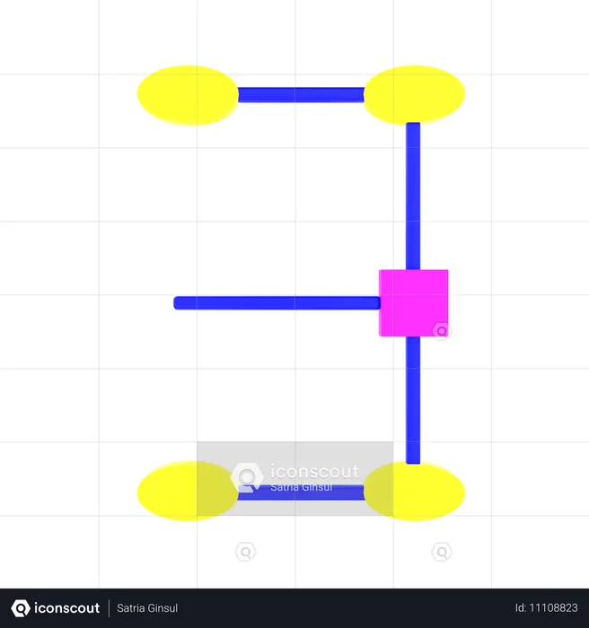 Design Flow  3D Icon