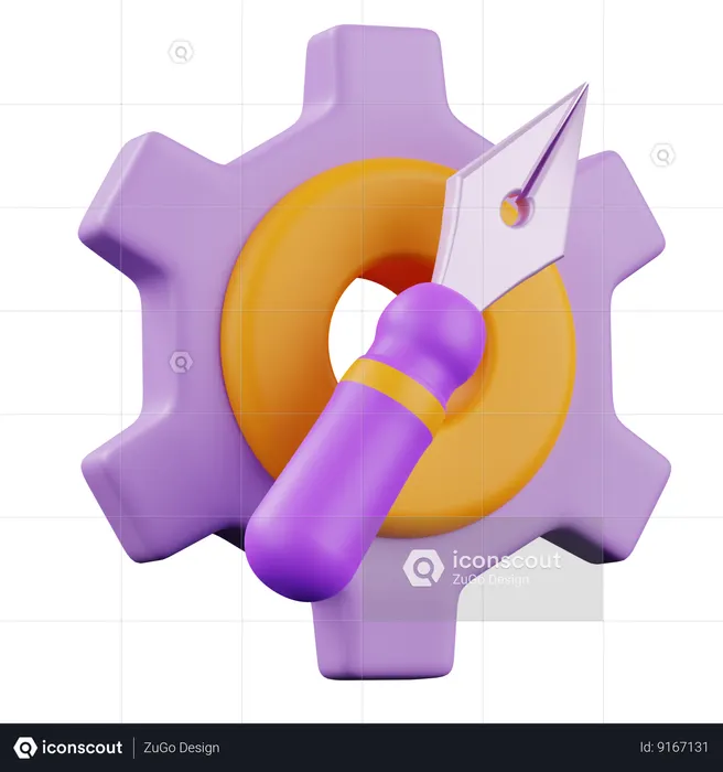 Design in Progress  3D Icon