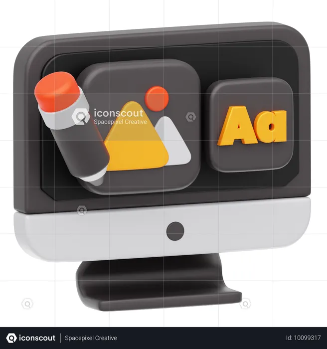 Design Interface  3D Icon