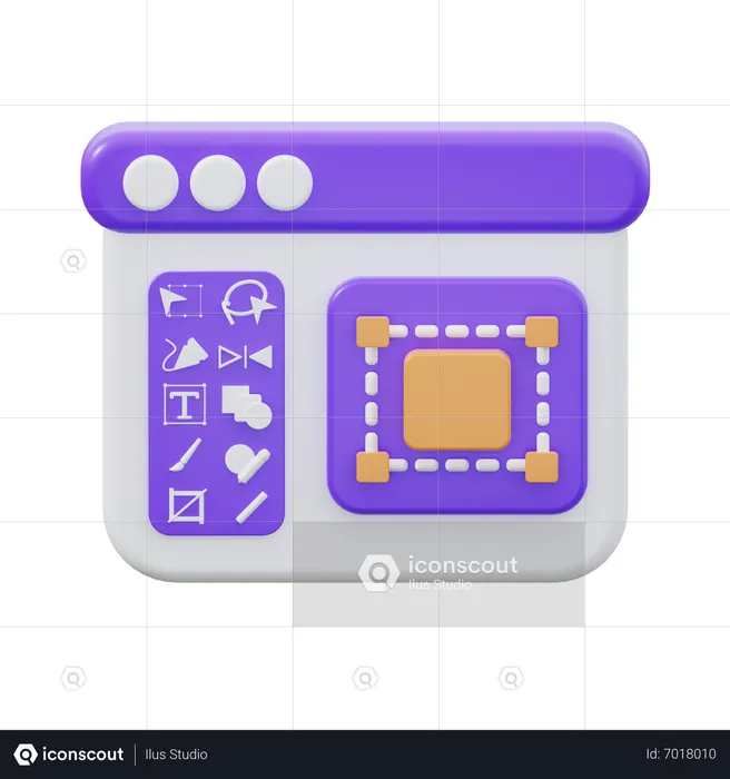 Design Layout  3D Icon