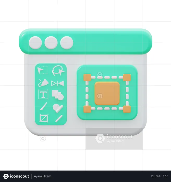 Design Layout  3D Icon