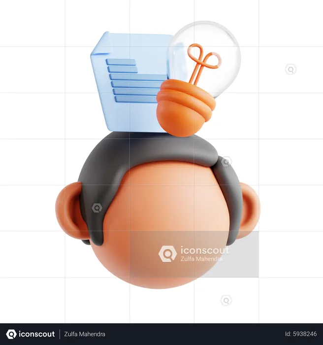 Design Thingking  3D Icon