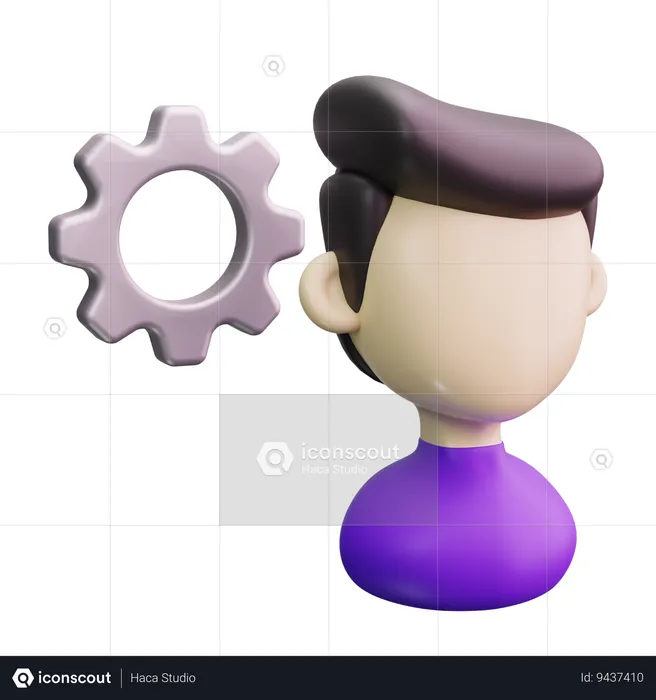 Designer  3D Icon