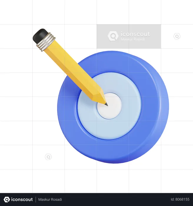 Designing Goal  3D Icon