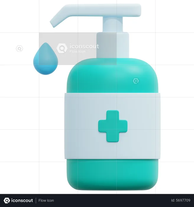 Gel hydroalcoolique  3D Icon