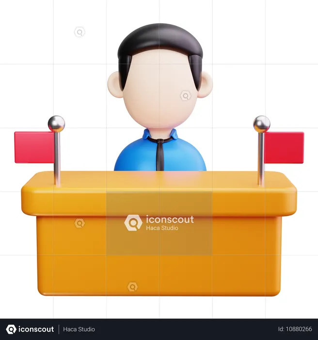 Desk  3D Icon