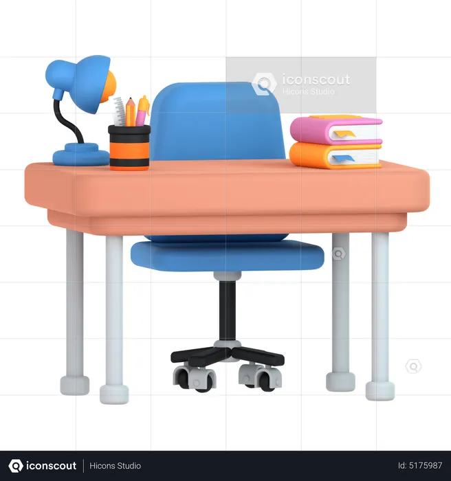 Desk  3D Icon