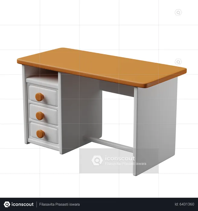 Desk  3D Icon