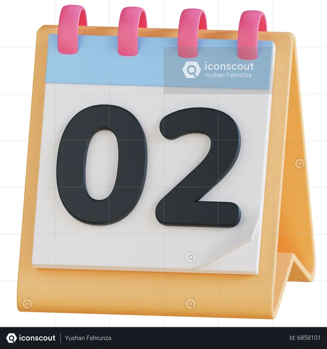 Desk Calendar  3D Icon