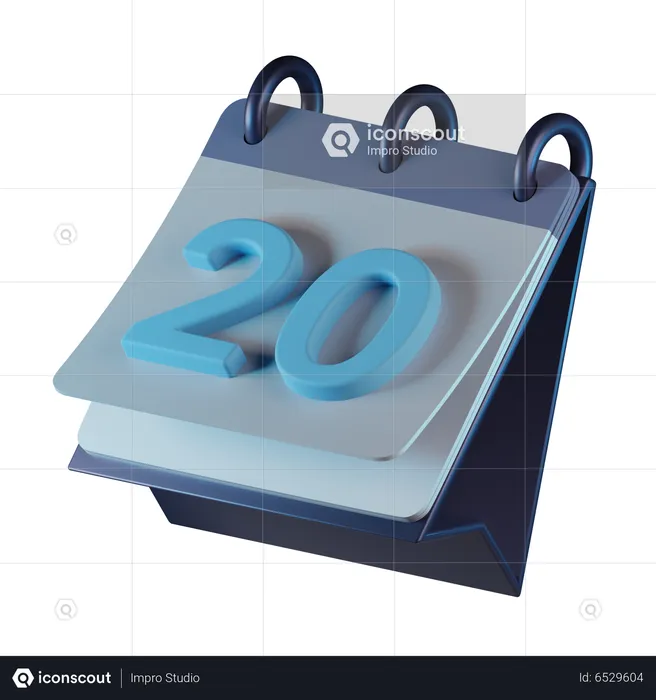 Desk Calendar  3D Icon
